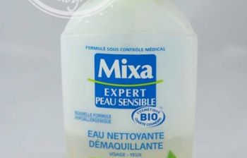 Mixa Bio : eau nettoyante démaquillante